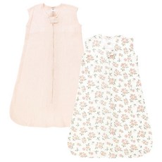 Hudson Baby 유니 베이비 보온 민소매 침낭 세이지 공룡, 0-6 Months