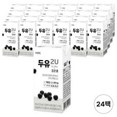 비락 두유 2U 검은콩, 24개, 200ml