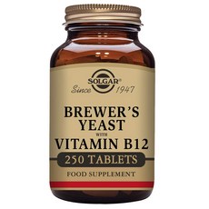 SOLGAR 啤酒酵母維他命B12錠, 250錠, 1罐