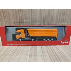 Herpa DAF XG 重型傾倒聯結車 模型 素面橘色, 1個