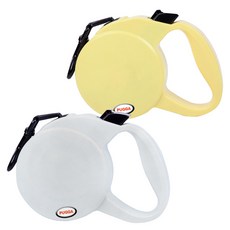 2개 강아지 목줄 2M 3M 5M 리드줄 산책, 옐로우-3M(19kg)+화이트-3M(19kg)