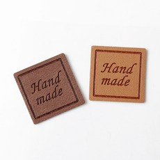 (B343) 네모 핸드메이드라벨, 1개