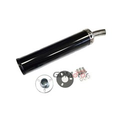 범용 금속 60x280 긴 오토바이 레이싱 배기관 머플러 소음기 2 스트로크 탈출 50cc 240cc, Bla, 1개