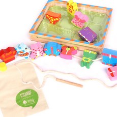 입체실꿰기 옷입기 원목실꿰기