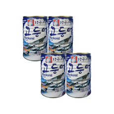 강구나루 고등어 통조림 400g 4개 업소용 조림 찌개