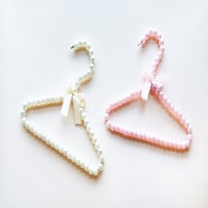 제주뿅샵 진주 옷걸이 강아지용, 아이보리, 1개