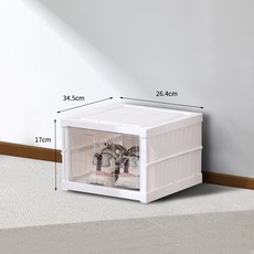 DFMEI 鞋架家用門口多層鞋櫃摺疊一拉鞋子收納神器免安裝簡易透明鞋盒, 1個, 【單排】一層(可放1雙鞋):(免安裝可摺疊 一秒拉開)
