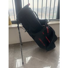 高爾夫支架球包 黑紅配色 14分格, 如圖所示