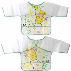 아동 비닐앞치마 팔1 초록 유아방수앞치마 어린이앞치 sou+670GH