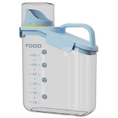 手提食品密封槽/防潮儲糧桶, 藍色, 1個