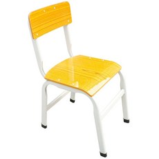 옛날 학교 책걸상 국민학교 책상 복고풍 중학교 나무 교습소 학생 초등학교 책상의자, 옐로우 의자 40cm 좌판 높이 40cm