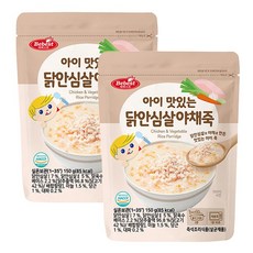 베베스트 아이 맛있는 야채죽 아이죽, 닭안심살야채죽, 2개, 150g