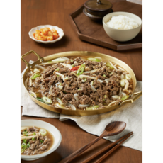 소 불고기 한우 밀키트 캠핑음식 가정간편식 600g, 1개