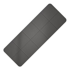 折疊瑜珈墊 瑜珈墊 厚 8mm 運動墊 健身墊 瑜珈跪墊 附收納袋, 灰, 1個