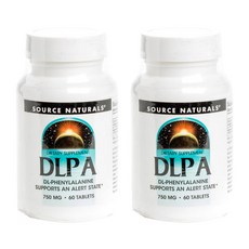 SOURCE NATURALS DLPA腦部保健錠 750mg, 60 件, 2個