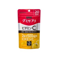UHA 味覺糖 兒童維他命軟糖 葉黃素 鐵 葉酸 日本維生素 咀嚼軟糖, 1個, 成人-維他命C軟糖, 40顆