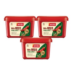 해찬들 태양초 우리쌀 고추장, 500g, 3개