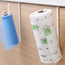 무타공 주방 행주걸이 수세미거치대, 다용도 주방걸이(화이트)