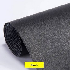 가죽 스티커 인조가죽 시트지 수선 패치 보수 테이프 합성 직물 자체 접착 소파 수리용 스틱 DIY 악세서리 50x70cm 1 롤, Black, 50x70cm 1Roll, 1개