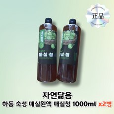 하동 숙성 매실원액 매실청 새콤달콤 매실액 액기스, 2개, 1L