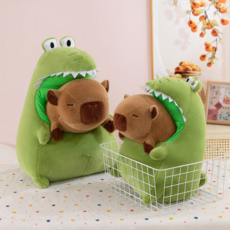 [KC인증]BOLEBIO 카피바라 인형 공룡 숨숨집 어린이날 선물 생일선물 귀여운 카피바라 캐릭터 애착인형, 1개, 30cm