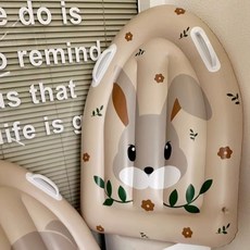 兒童卡通小熊兔子造型游泳圈/浮力衣, 韓風兔兔(78*56*13cm, 1個