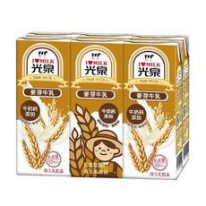 光泉 麥芽牛乳 牛奶鈣 添加 無防腐劑·無香料, 6個裝, 200ml