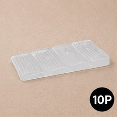 [필요한만큼 잘라쓰는] 리빙코코 가구 수평조절 패드, 투명, 10개
