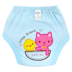 베이비앙 국내산 자체생산 무형광 3~6중 배변훈련팬티(어린이집필수준비물)(오후5시이전 주문건 다음날도착), 19_프렌드 자수 배변훈련팬티(3중), 1개