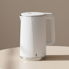 [독일브랜드] 전기주전자 1.7L 대용량 스테인리스304 이중단열 고속가열 1500W 자동전원차단 무선 전기포트 커피포트 주전자