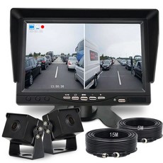 트럭 화물차블랙박스 4채널 10인치 블랙박스 탑차, 7인치 2개 스타라이트 B, 1GB