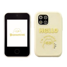 도파밍 키즈폰카메라 어린이 유아 아기 토이카메라, 터치폰 화이트