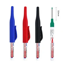 다목적 천공 펜 깊은 구멍 긴 헤드 금속 방수 욕실 장식 30mm 세트당 4 개, 06 4Colors