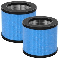 TPAP002 필터 교체품 TOPPIN TPAP002 HEPA 공기 청정기 컴피 에어 C1 3-in-1 H13 트루 헤파 필터 부품 번호 TPFF002와 호환 4팩, TPAP002 필터 2팩