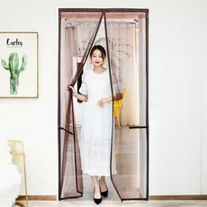 모기장커튼 현관방충문 문 모기장 210cm 브라운shi74xRP