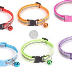 반사 방울 고양이 목걸이 인식표 고양이인식표 고양이용품 고양이목방울, 02고양이목걸이-주황