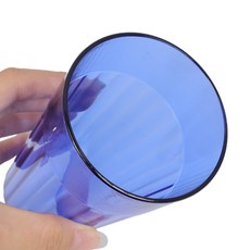 블루 색상 물 잔 내열 플라스틱 컵 340ml 청색