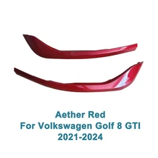납품전문 폭스 바겐 골프 8 MK8 GTI R-라인 2021-2024 전면 안개 램프 보호 커버 프레임 윈드 게이지 눈꺼, 08 Golf 8 GTI Red