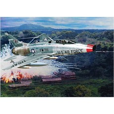 아틀란티스 모델 1/70 미국공군 F100C 슈퍼세이버 프라모델 ATLAMCH236, 1개