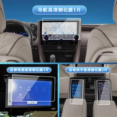 維尼好物 2023-2025年式 TOYOTA ALPHARD 40系 內裝保護膜 螢幕鋼化膜 全車TPU保護貼膜, 1個, （四屏高清鋼化膜）