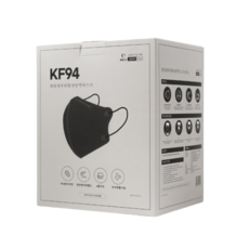 숨쉬기 편한 새부리형 KF94 마스크 대형 개별포장 검정 흑색 검은색 50매 100매 여름 얇은 자외선 차단, 50개