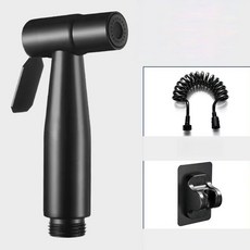 준성유통 욕실 스프레이건 코일호수3M 분사기 다용도 호환 샤워기, 블랙-3M,1개