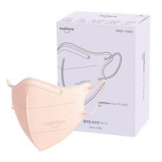 힐타임 코코핏 KF94 컬러 마스크 소형XL 새부리형 숨쉬기편한, 25매입, 1개, 블러쉬베이지