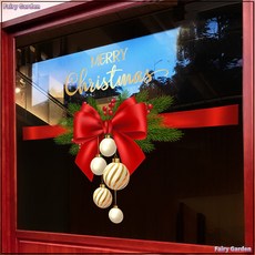 圣誕節裝飾靜電玻璃門貼，店鋪櫥窗裝飾，聖誕擺件，墻面佈置，節慶裝飾, US-210A【靜電無膠】,中