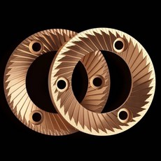 SSP 磨豆機刀盤 60mm 64mm 鍍鈦平刀盤 適用於手沖/義式咖啡, 1個, 60mm手沖刀（小飛馬600/601N）