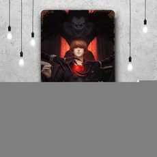 라이트 야가미 만화 금속 간판 벽장식 빈티지 사인 캡틴 메탈 포스터 펍 클럽 벽장식용, 13. Style-5