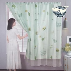 창문 차단 다층 커튼 이중형 수납 가리개+그릿커머스Shop