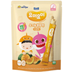 요미요미 유아용 유기농 롱롱뻥, 단호박, 24g, 12개