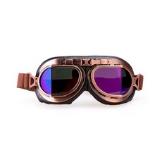 CRG Sports 빈티지 에이비에이터 파일럿 스타일 오토바이 크루저 스쿠터 고글 T08 T08BCB - 페어런트, 구리 프레임 멀티 컬러 렌즈