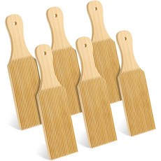 6 PCS 뇨키 보드 9.4 X 2.7 우드 파스타 카바텔리 메이커 가정용 주방 국수용 성형 도구 집들이 선물 사용하기 쉽고 청소하기